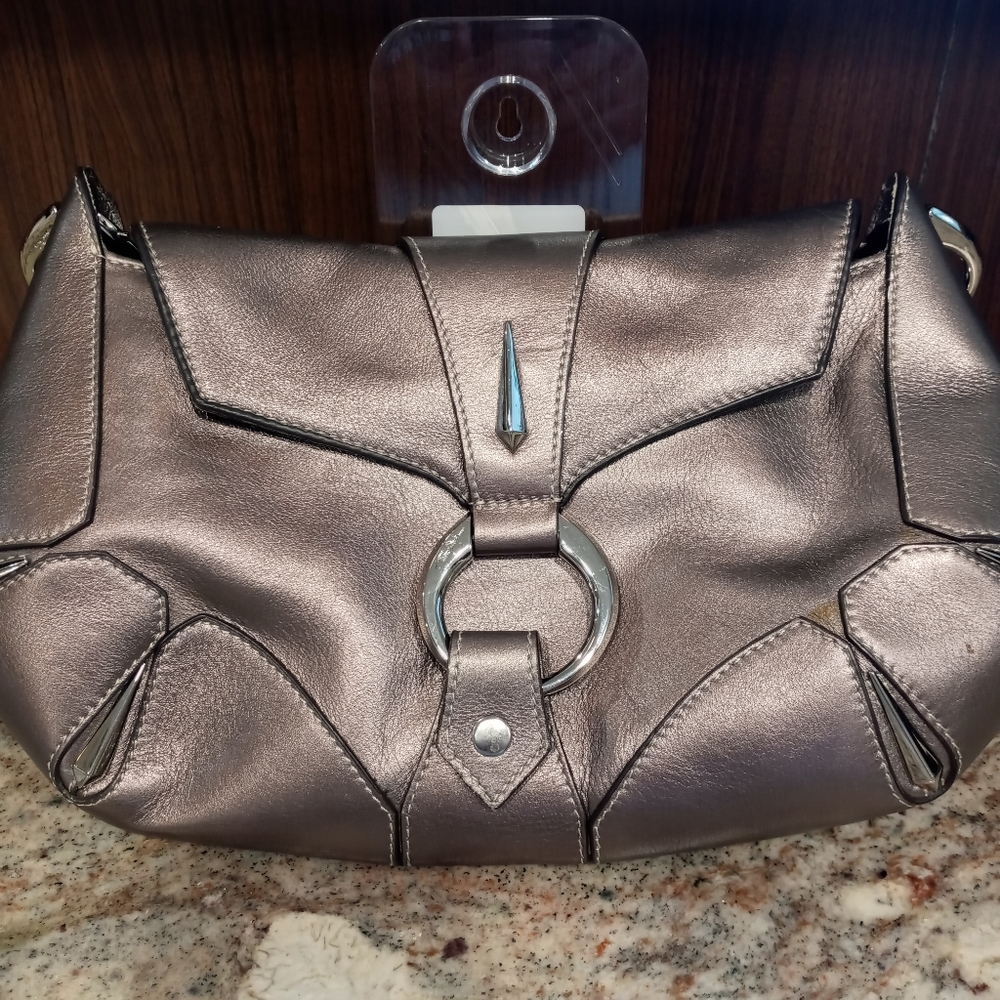Thierry Mugler bronze Tika hobo handbag